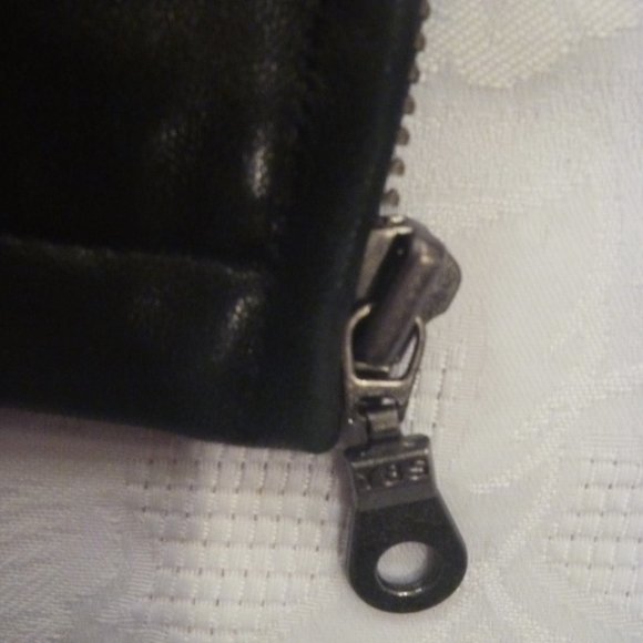 $$$ SOLD $$$ Tibor Men M Jacket OverCoat Zip Black Soft Leather Thermolite - Picture 8 of 16